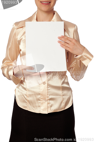 Image of white blank paper