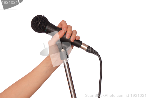 Image of black microphone