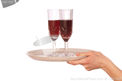 Image of three glasses champagne