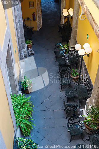 Image of Entrance to the old colonial building in Mexico City