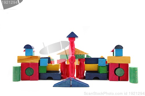 Image of color wooden blocks 