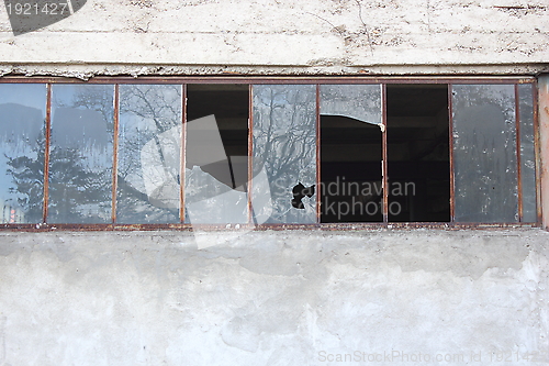 Image of facade of old industrial building