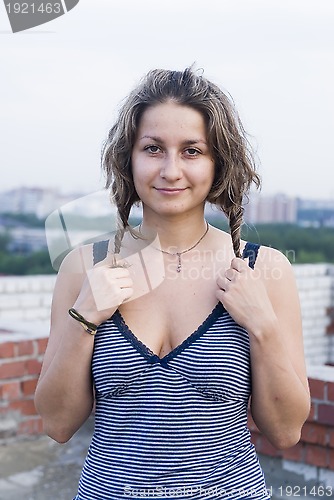 Image of portrait of young woman