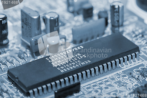 Image of Blue circuit board