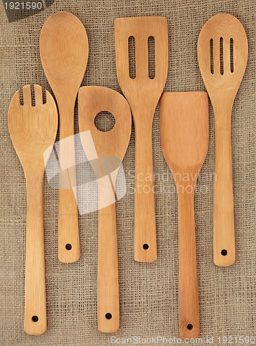 Image of Wooden Utensil Set