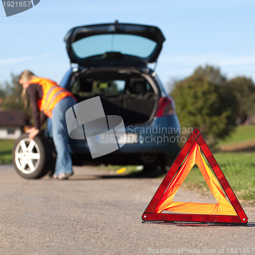 Image of Broken down car