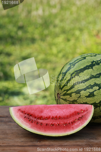Image of Slice of a watermelon