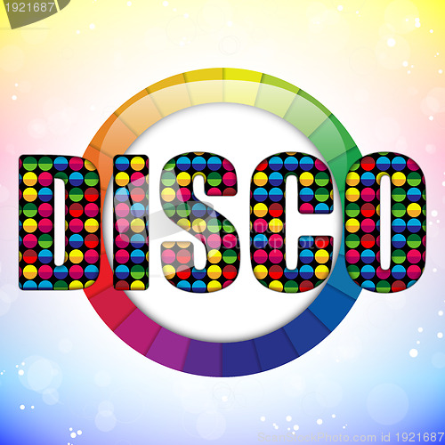 Image of Glass Circle Color Disco Ball