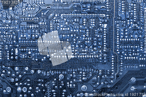 Image of Blue circuit board