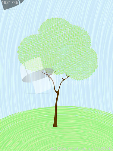 Image of Pastel tree card