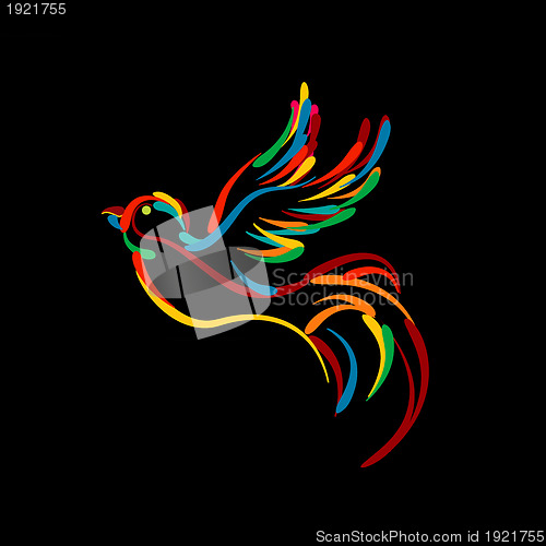 Image of Stylish bird icon
