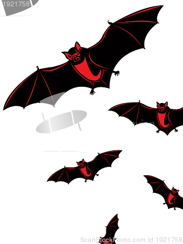 Image of Halloween card with bats