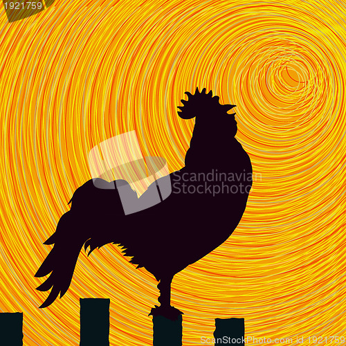 Image of Rooster sketch background