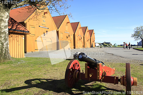 Image of Stavern warehouses.