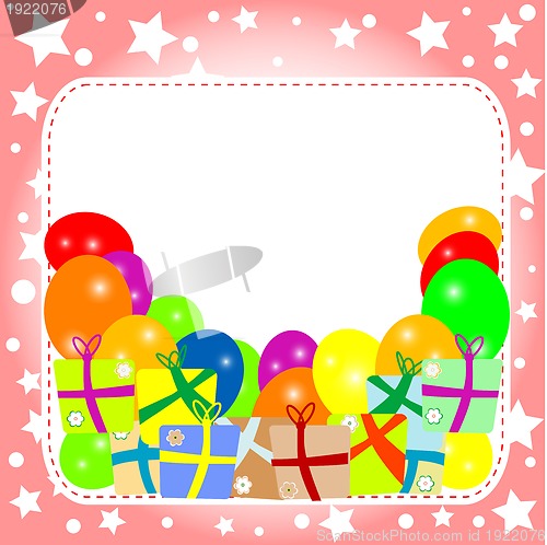 Image of Template frame design for xmas and new year card