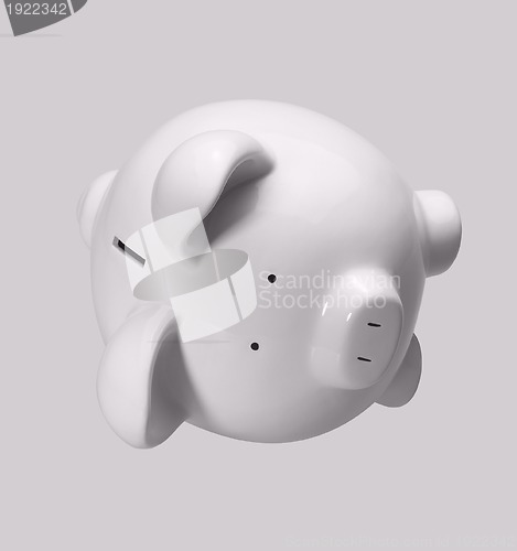 Image of white porcelain piggybank