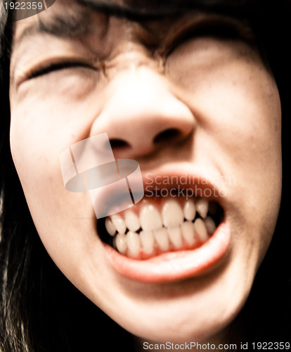 Image of Frustrated Asian girl