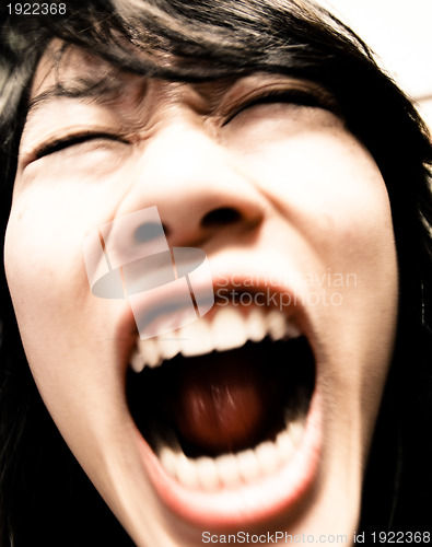 Image of Frustrated Asian girl