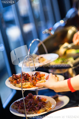 Image of Appetizers at a buffet