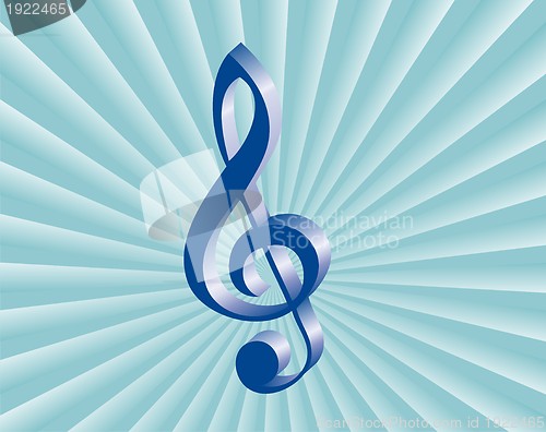 Image of abstract music background with musical key