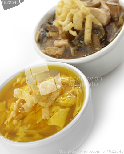 Image of Egg Drop And Hot and Sour Soups