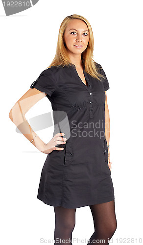 Image of elegant fashion woman standing  ...