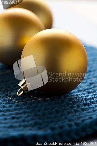 Image of Gold baubles