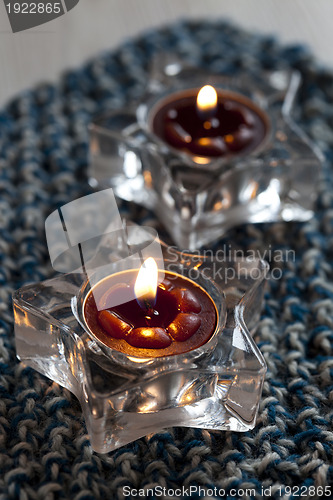 Image of Two candles on mat