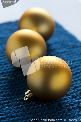 Image of Gold baubles