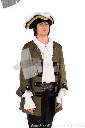 Image of Young man in a historical costume