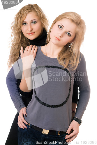 Image of Portrait of two pretty young women