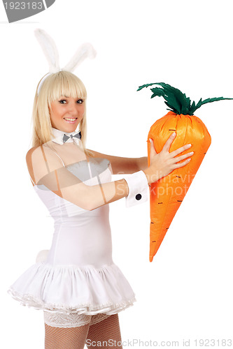 Image of Portrait of sexy young blonde