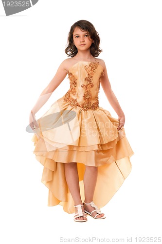 Image of Beautiful little girl in a chic dress