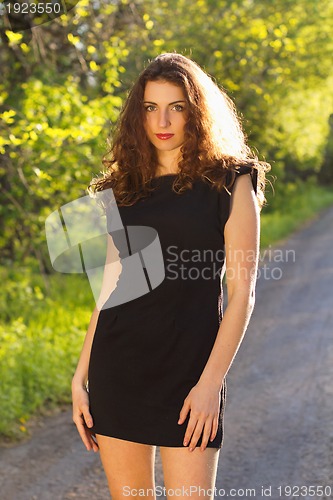 Image of Portrait of a cute young woman