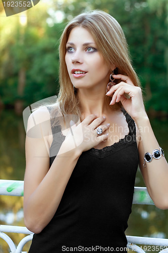Image of Portrait of beautiful young blonde