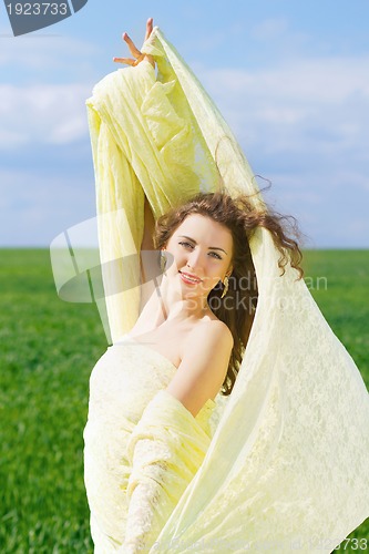 Image of Portrait of a happy young woman