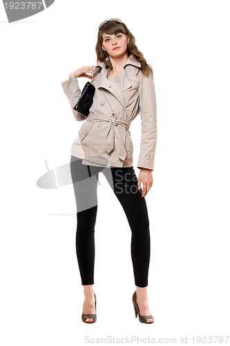 Image of Charming girl wearing a coat 