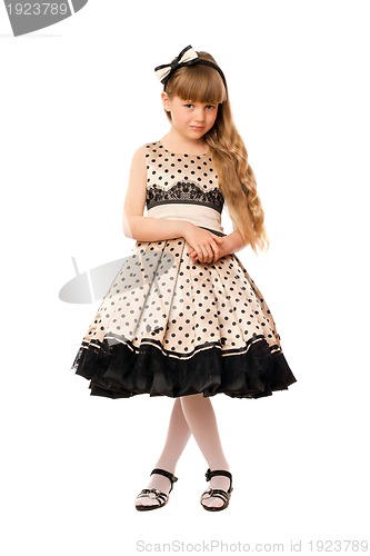 Image of Nice little girl in a dress