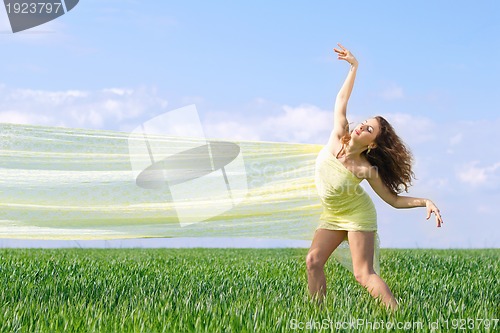 Image of Expressive flexible young woman