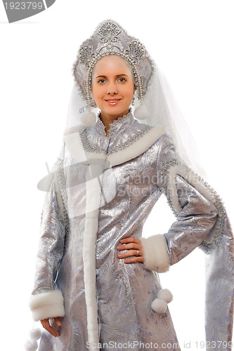 Image of Portrait of a smiling Snow Maiden