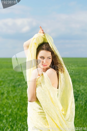Image of Portrait of a cute young woman 