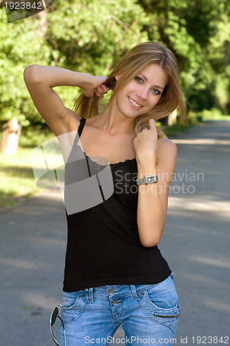 Image of Portrait of pretty young woman
