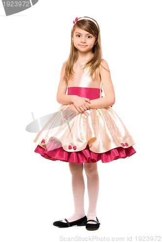 Image of Beautiful little lady in a dress