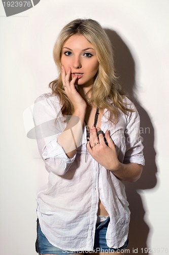 Image of Beautiful blond young woman