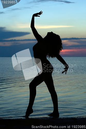 Image of Silhouette of a girl