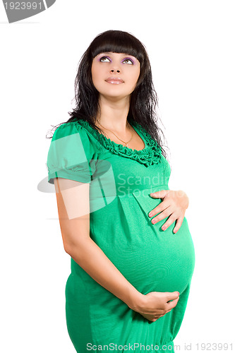 Image of Portrait of a pregnant girl