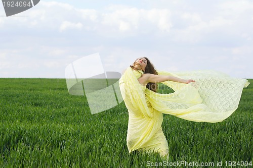 Image of Nice expressive young woman