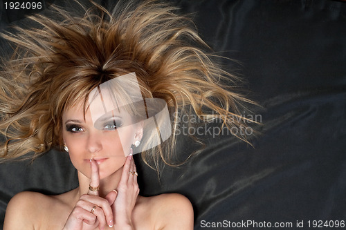 Image of Portrait of pretty young blonde
