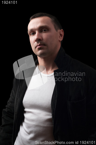 Image of Portrait of a confident man. Isolated
