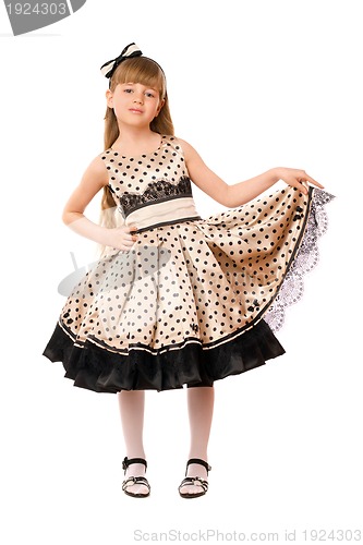 Image of Pretty little girl in a dress